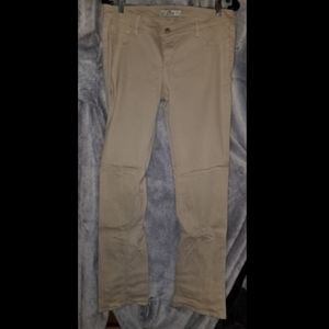 Khaki straight jeans